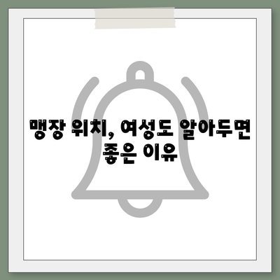 여자 맹장 위치