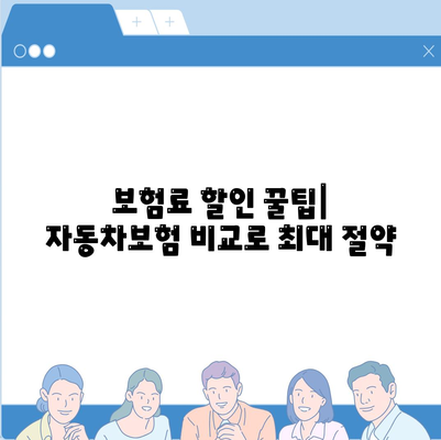 자동차보험 비교