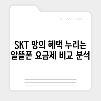 skt 알뜰폰 요금제