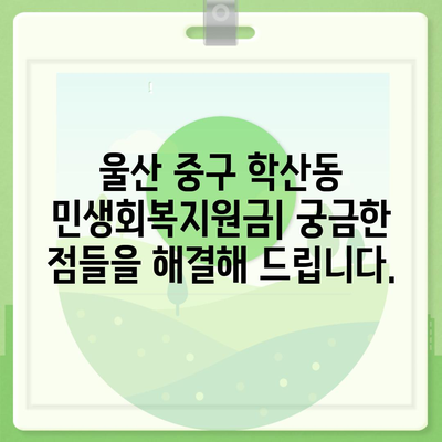 울산시 중구 학산동 민생회복지원금 | 신청 | 신청방법 | 대상 | 지급일 | 사용처 | 전국민 | 이재명 | 2024