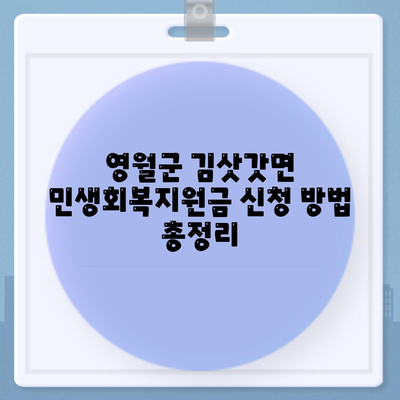 강원도 영월군 김삿갓면 민생회복지원금 | 신청 | 신청방법 | 대상 | 지급일 | 사용처 | 전국민 | 이재명 | 2024