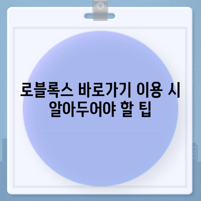 로블록스 바로가기