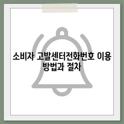 소비자 고발센터전화번호