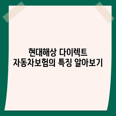 현대해상 다이렉트 자동차보험