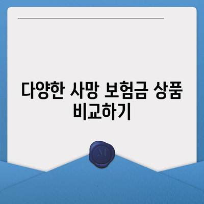 사망 보험금