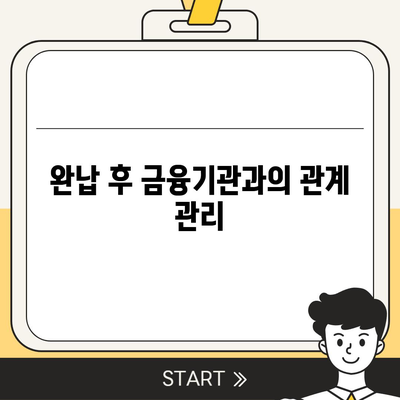 대출 연체 완납