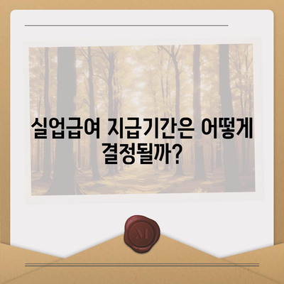 실업급여 지급기간