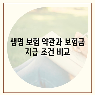 생명 보험 약관