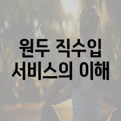 원두 직수입 서비스의 이해