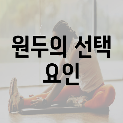 원두의 선택 요인