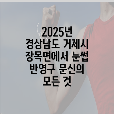 2025년 경상남도 거제시 장목면에서 눈썹 반영구 문신의 모든 것