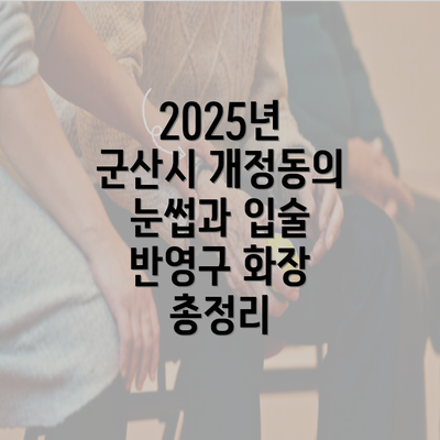 2025년 군산시 개정동의 눈썹과 입술 반영구 화장 총정리