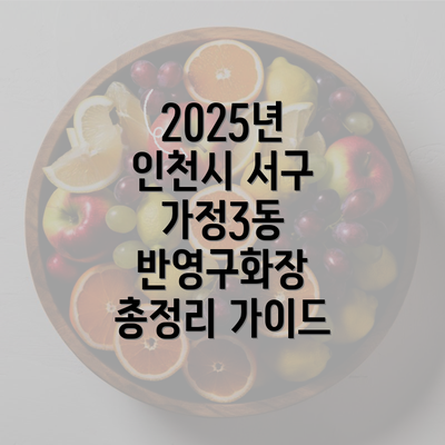 2025년 인천시 서구 가정3동 반영구화장 총정리 가이드