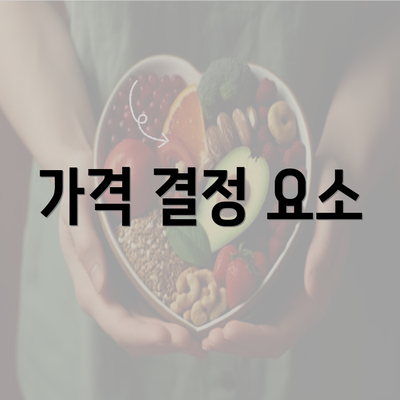 가격 결정 요소