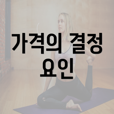 가격의 결정 요인