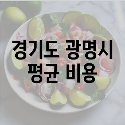 경기도 광명시 평균 비용