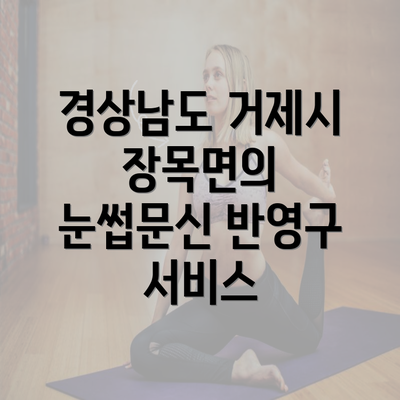 경상남도 거제시 장목면의 눈썹문신 반영구 서비스