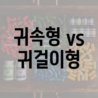 귀속형 vs 귀걸이형