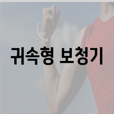 귀속형 보청기