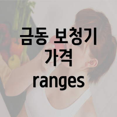 금동 보청기 가격 ranges