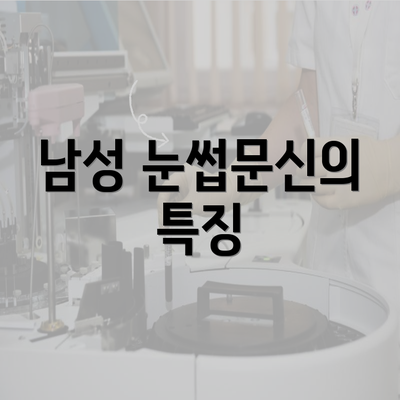 남성 눈썹문신의 특징