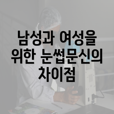 남성과 여성을 위한 눈썹문신의 차이점