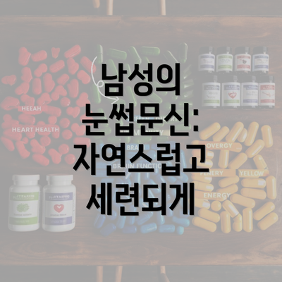 남성의 눈썹문신: 자연스럽고 세련되게