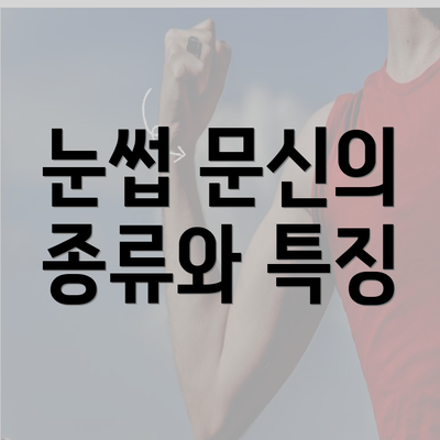 눈썹 문신의 종류와 특징