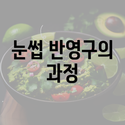 눈썹 반영구의 과정