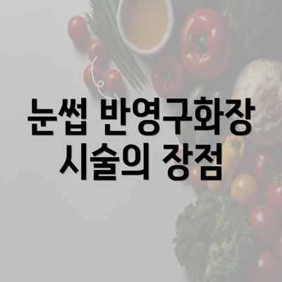 눈썹 반영구화장 시술의 장점