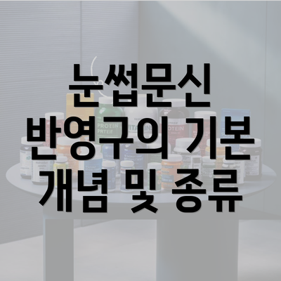 눈썹문신 반영구의 기본 개념 및 종류