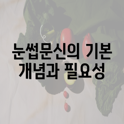 눈썹문신의 기본 개념과 필요성