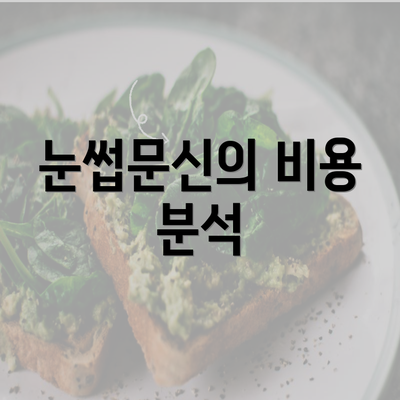 눈썹문신의 비용 분석