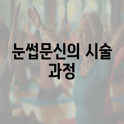 눈썹문신의 시술 과정