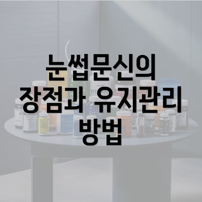 눈썹문신의 장점과 유지관리 방법