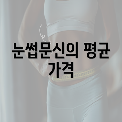 눈썹문신의 평균 가격