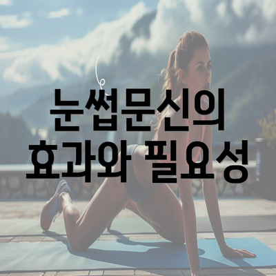 눈썹문신의 효과와 필요성