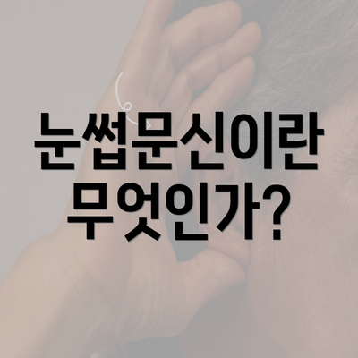 눈썹문신이란 무엇인가?