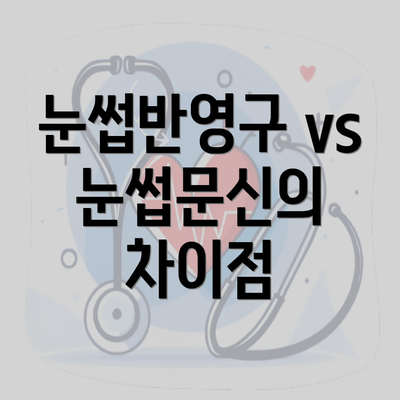 눈썹반영구 vs 눈썹문신의 차이점