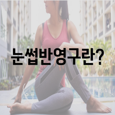 눈썹반영구란?