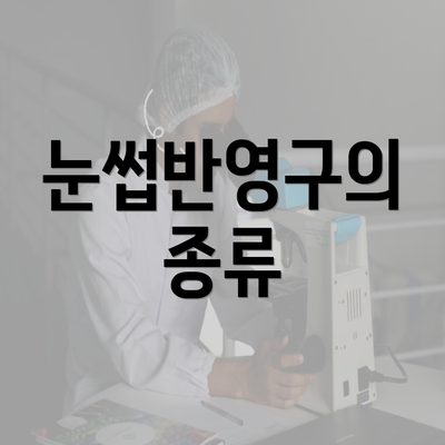 눈썹반영구의 종류