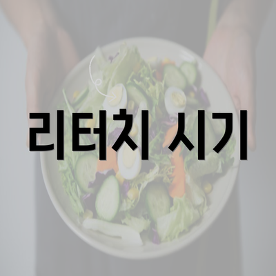 리터치 시기