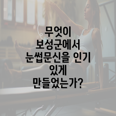 무엇이 보성군에서 눈썹문신을 인기 있게 만들었는가?