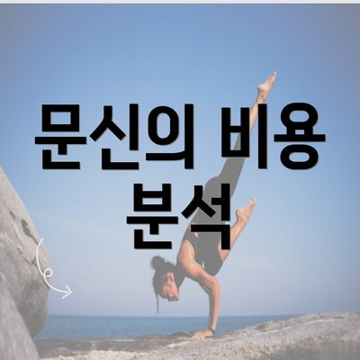 문신의 비용 분석