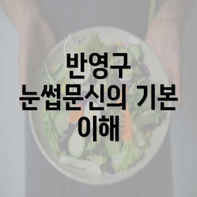 반영구 눈썹문신의 기본 이해