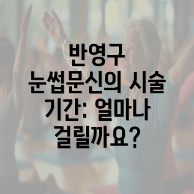 반영구 눈썹문신의 시술 기간: 얼마나 걸릴까요?