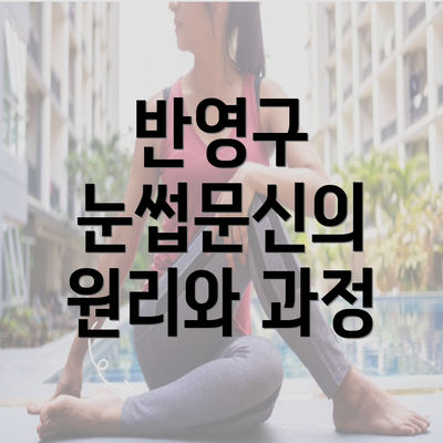 반영구 눈썹문신의 원리와 과정