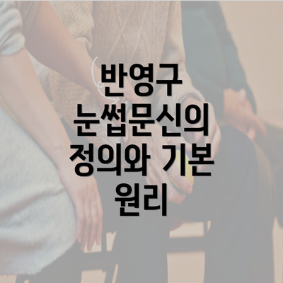 반영구 눈썹문신의 정의와 기본 원리