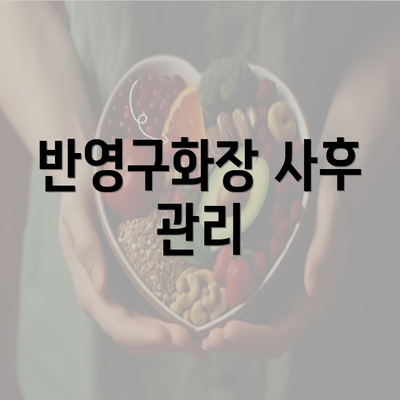 반영구화장 사후 관리