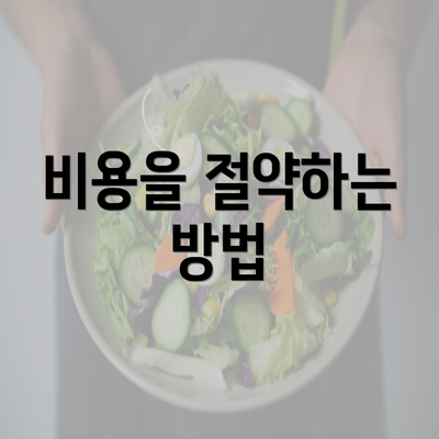 비용을 절약하는 방법